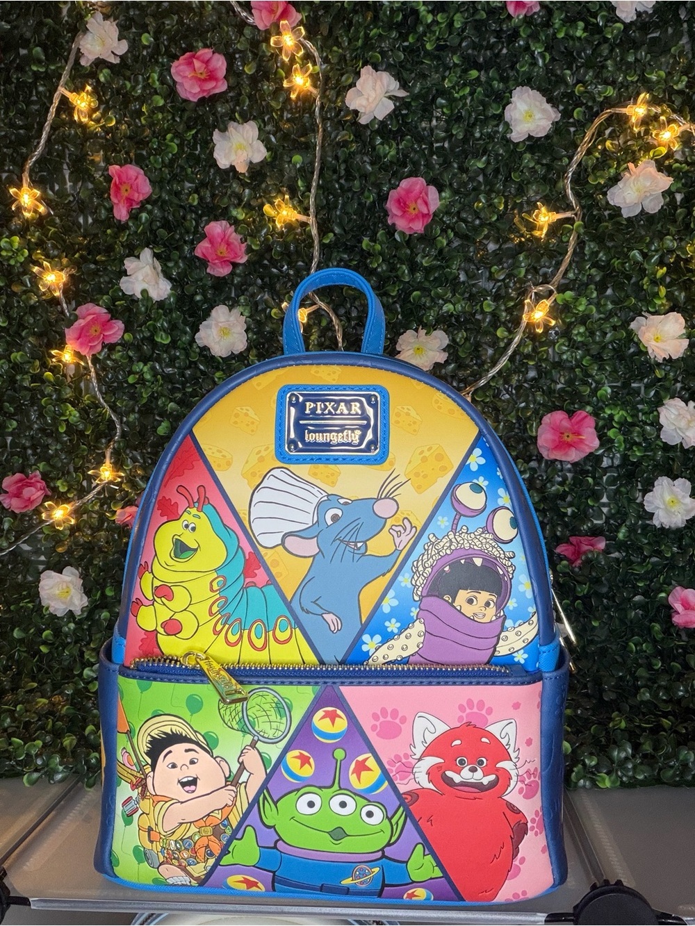 Loungefly Pixar Kids' Mini Backpack - Blue/Multi